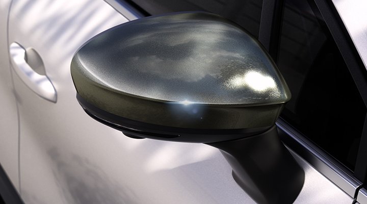 Nové Mitsubishi Grandis: Kryty vnějších zpětných zrcátek