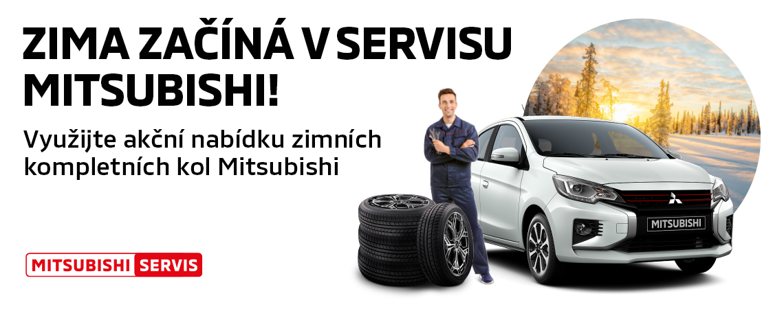 Zima začíná v servisu Mitsubishi - akční nabídka kompletů zimních kol